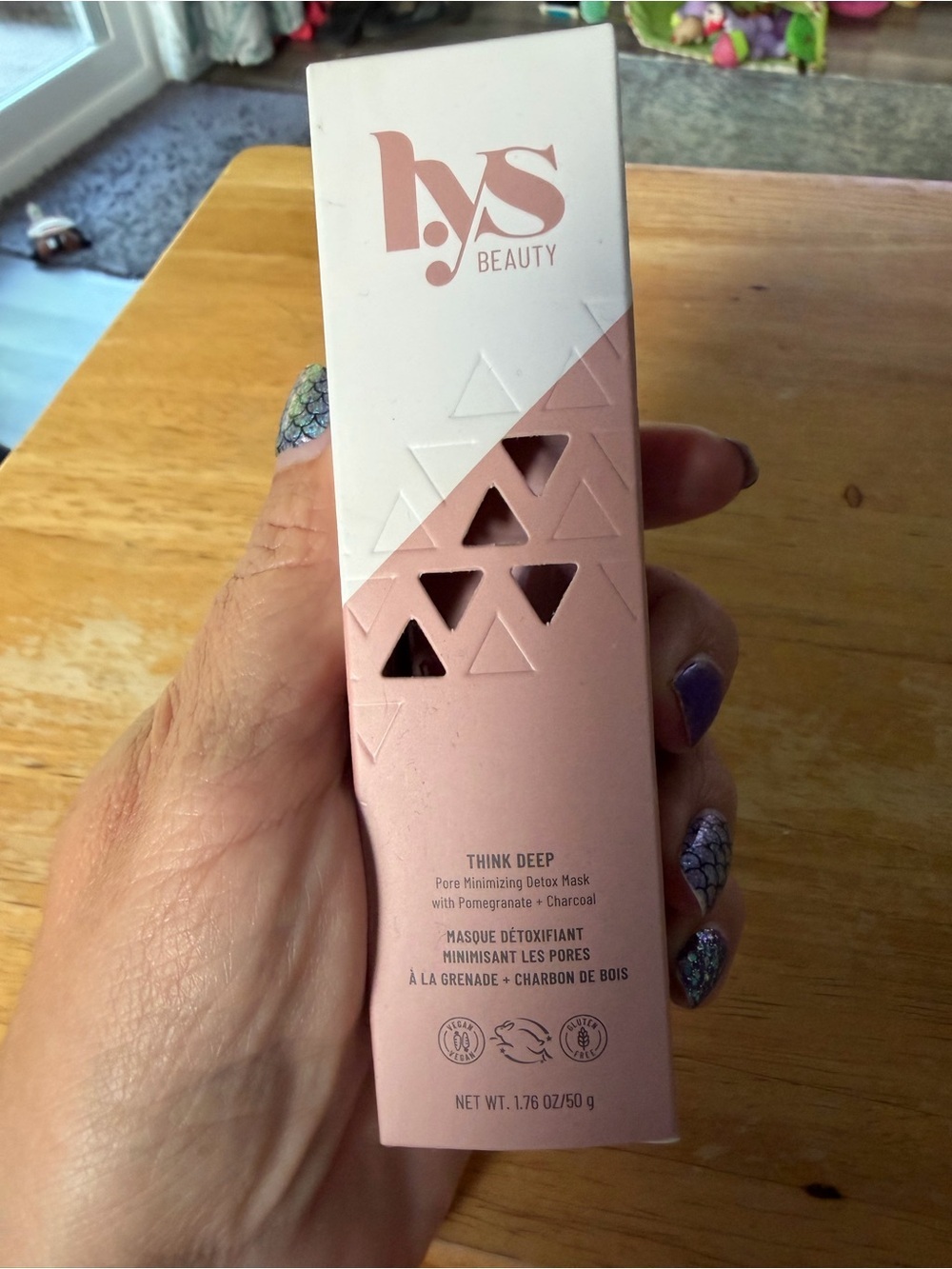 LYS Beauty Think Deep Pore Minimizing Detox Mask - Pink & White Box